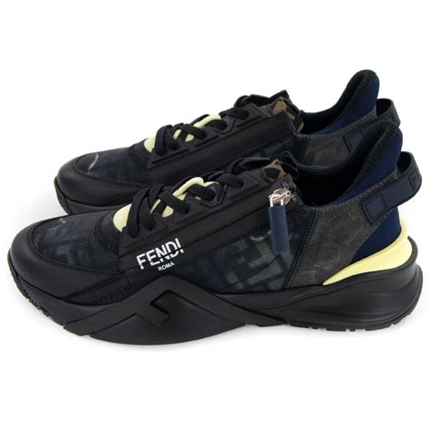 fendi trainers black|fendi flow sneakers men.